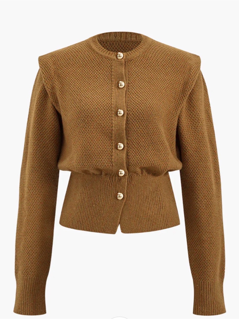 COMMENSE Vintage Wool-Blend Button Down Cardigan